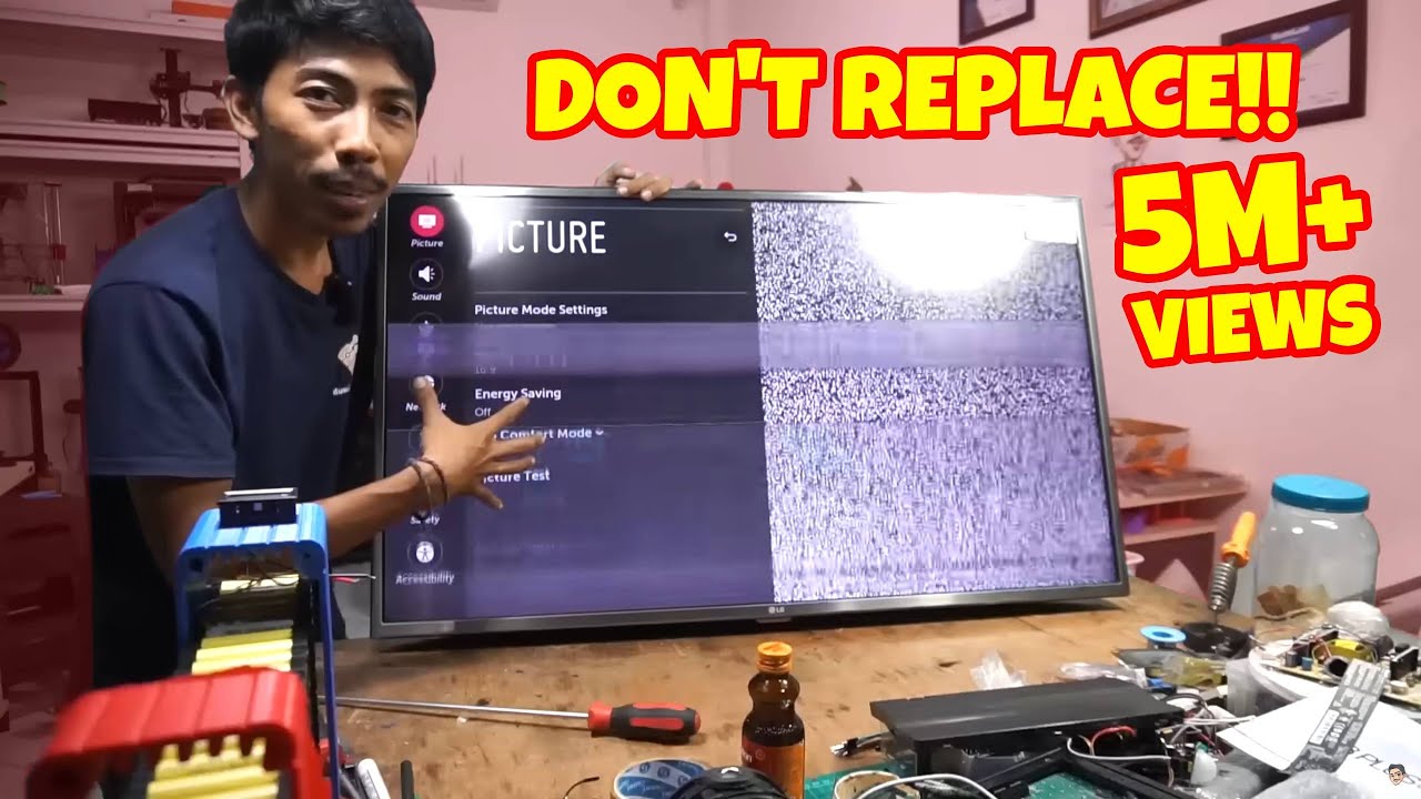 #LCD TV Rusak #Bergaris? Jangan Ganti LCD Dulu VLOG134
